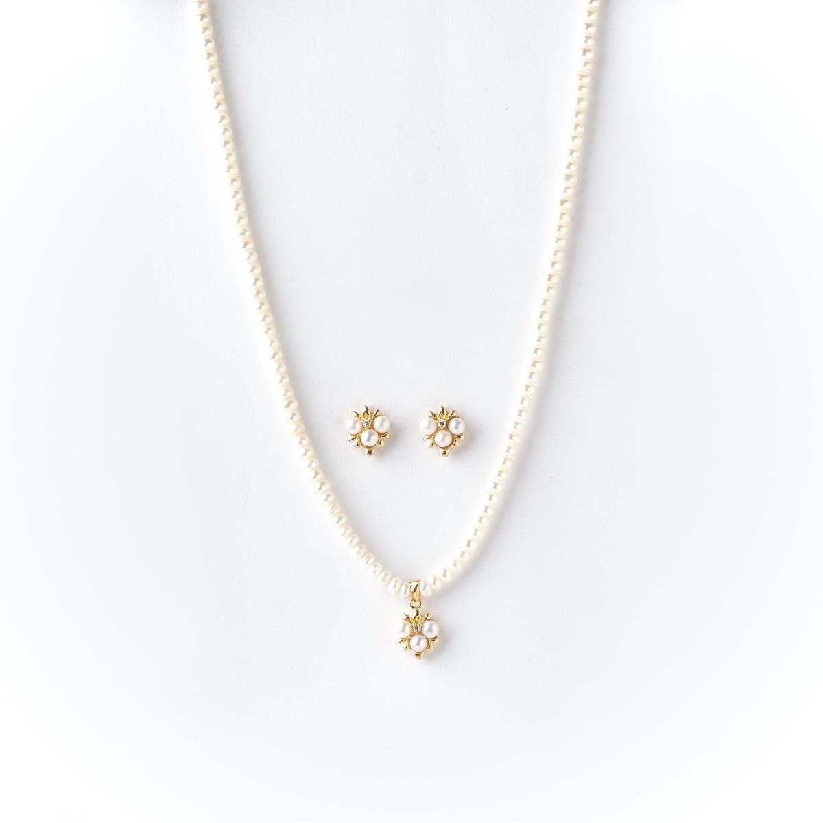 Elegant Real Pearl Necklace Set - Chandrani Pearls