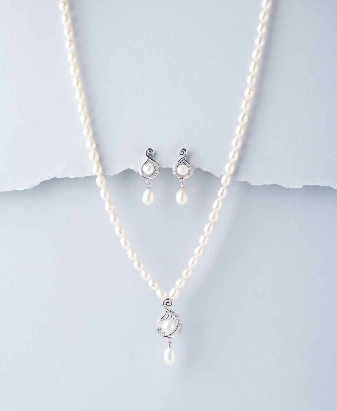 Elegant Real Pearl Necklace Set - Chandrani Pearls