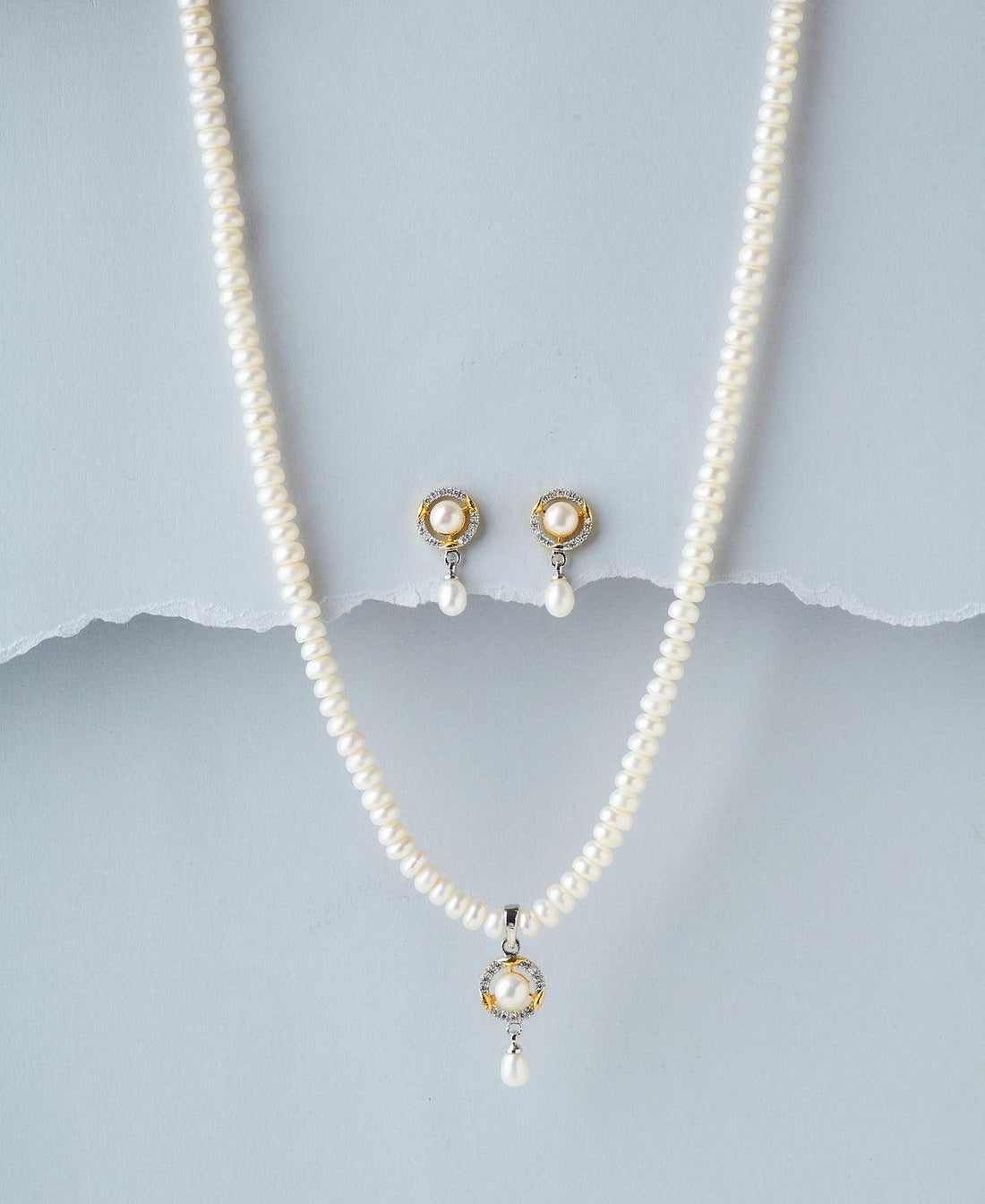 Elegant Real Pearl Necklace Set - Chandrani Pearls
