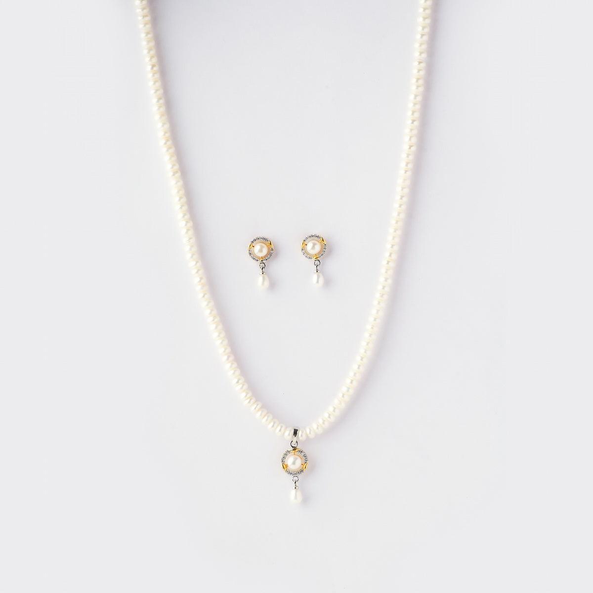 Elegant Real Pearl Necklace Set - Chandrani Pearls