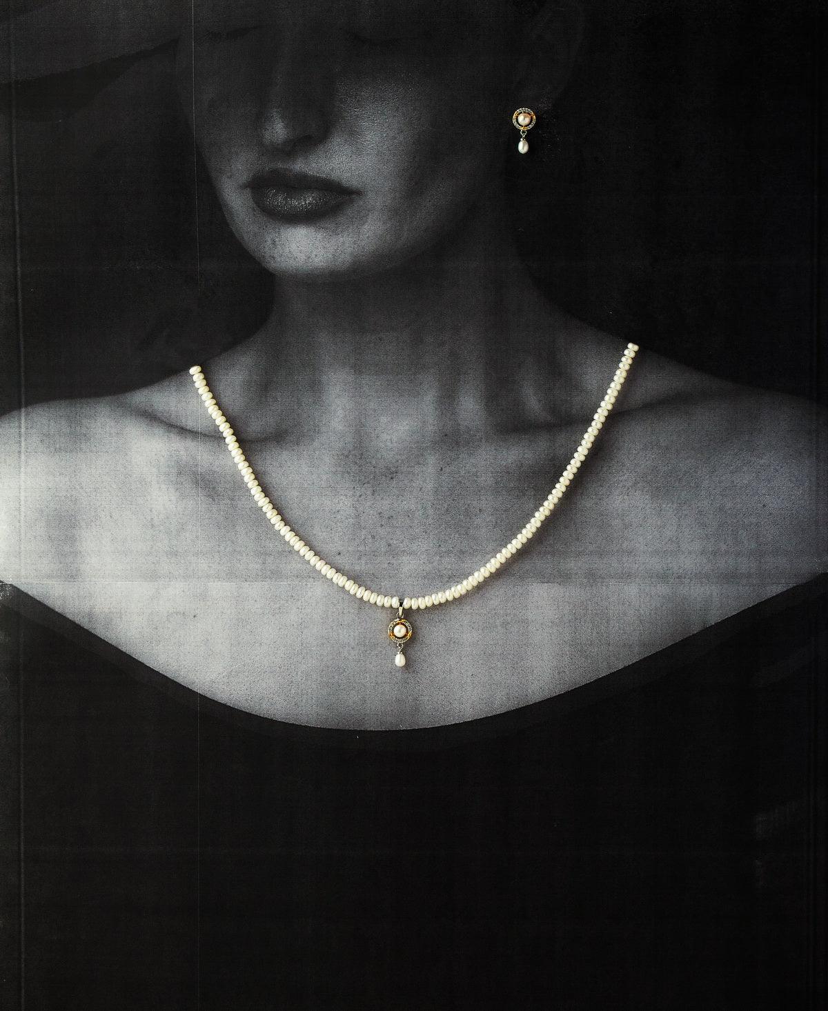 Elegant Real Pearl Necklace Set - Chandrani Pearls