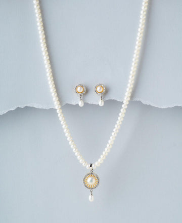 Elegant Real Pearl Necklace Set - Chandrani Pearls