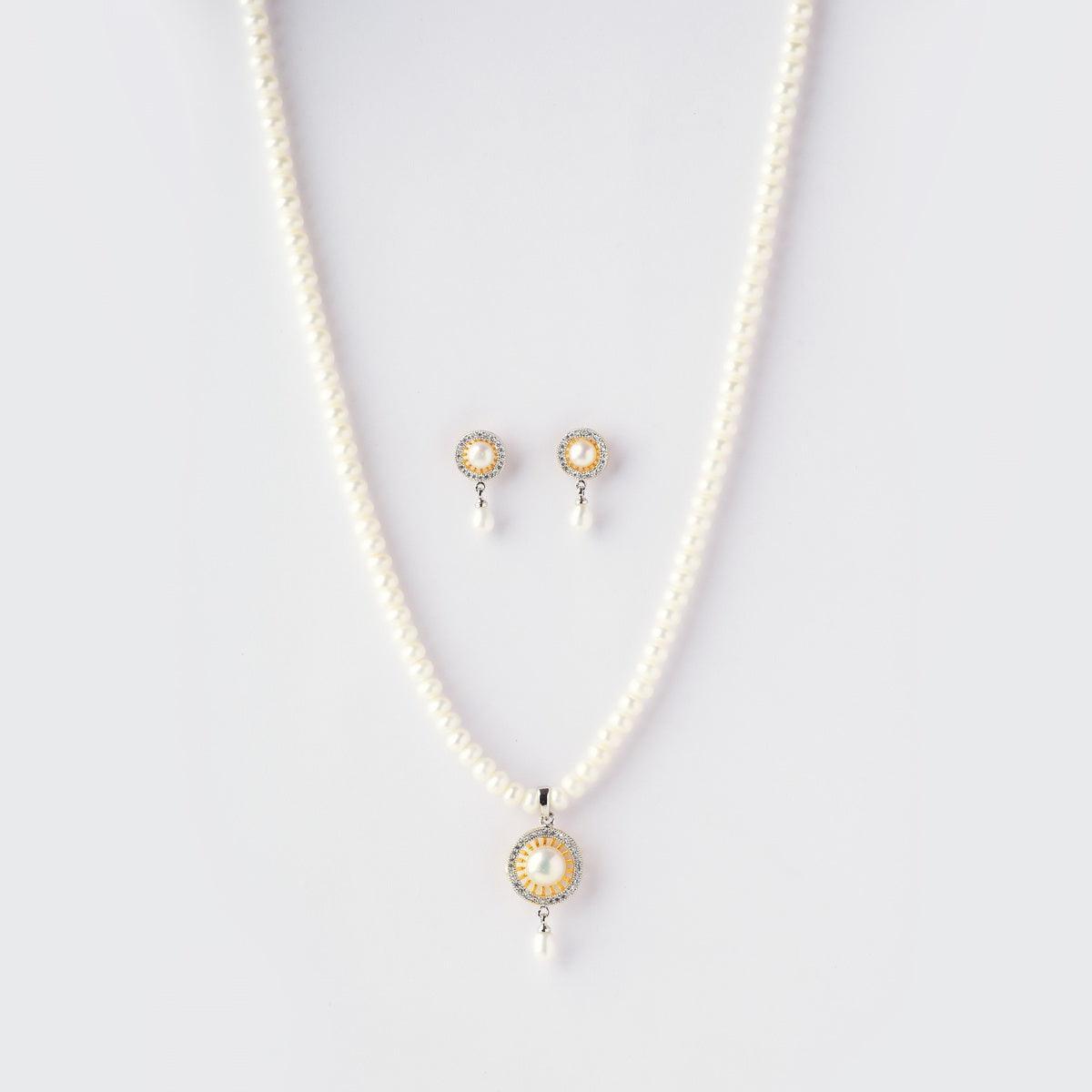 Elegant Real Pearl Necklace Set - Chandrani Pearls