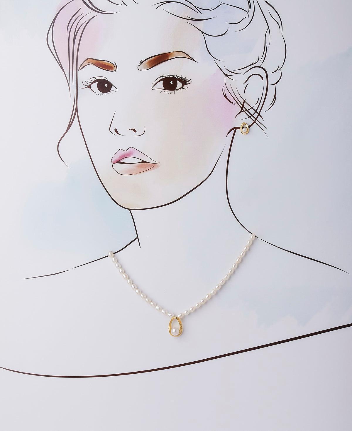 Elegant Real Pearl Necklace Set - Chandrani Pearls
