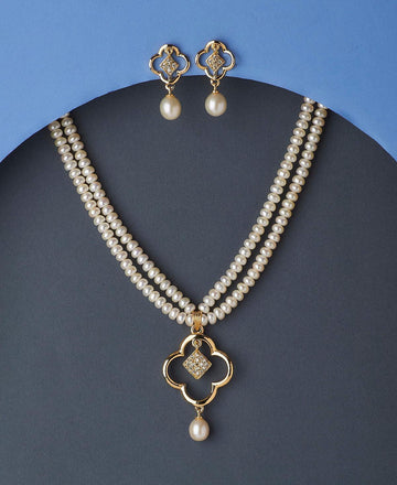 Elegant Real Pearl Necklace Set - Chandrani Pearls