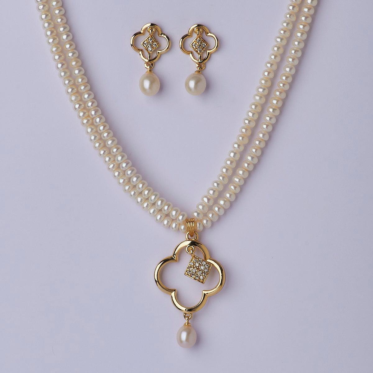 Elegant Real Pearl Necklace Set - Chandrani Pearls