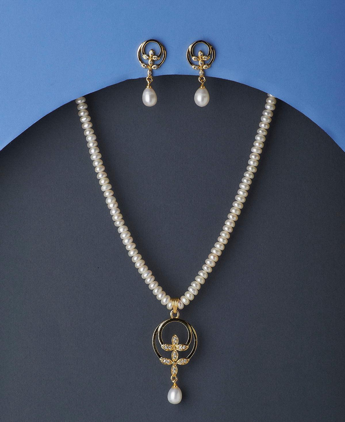 Elegant Real Pearl Necklace Set - Chandrani Pearls