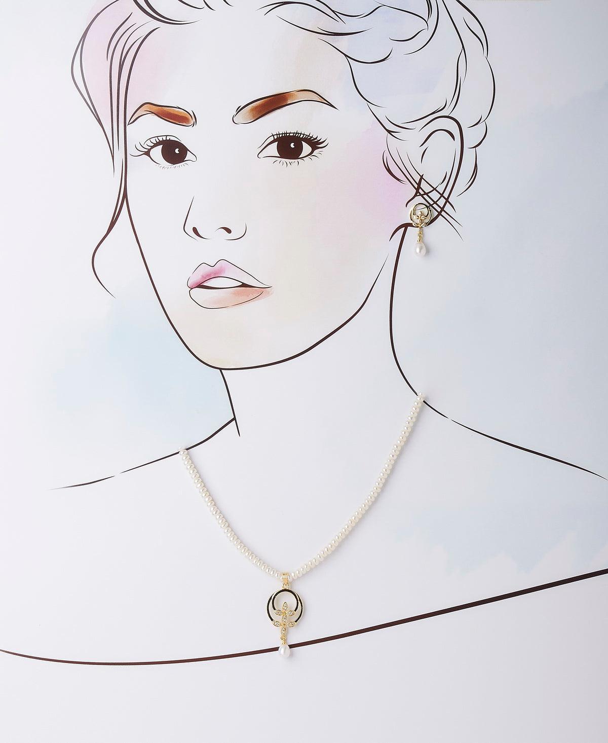 Elegant Real Pearl Necklace Set - Chandrani Pearls