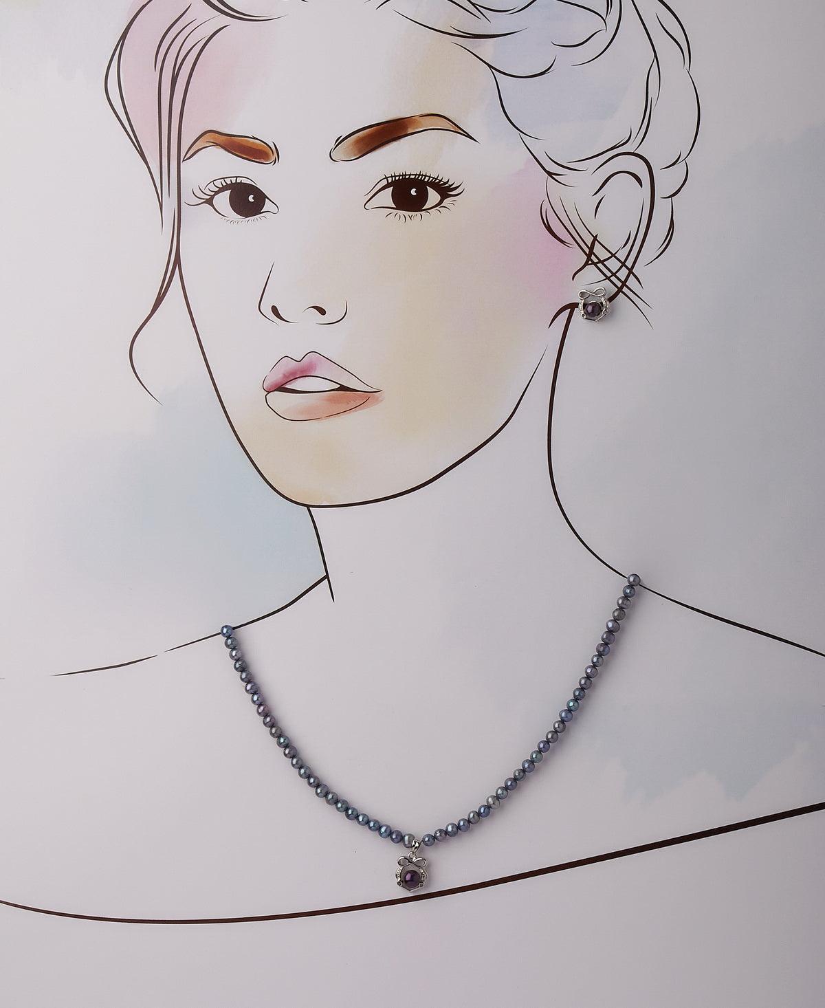 Elegant Real Pearl Necklace Set - Chandrani Pearls