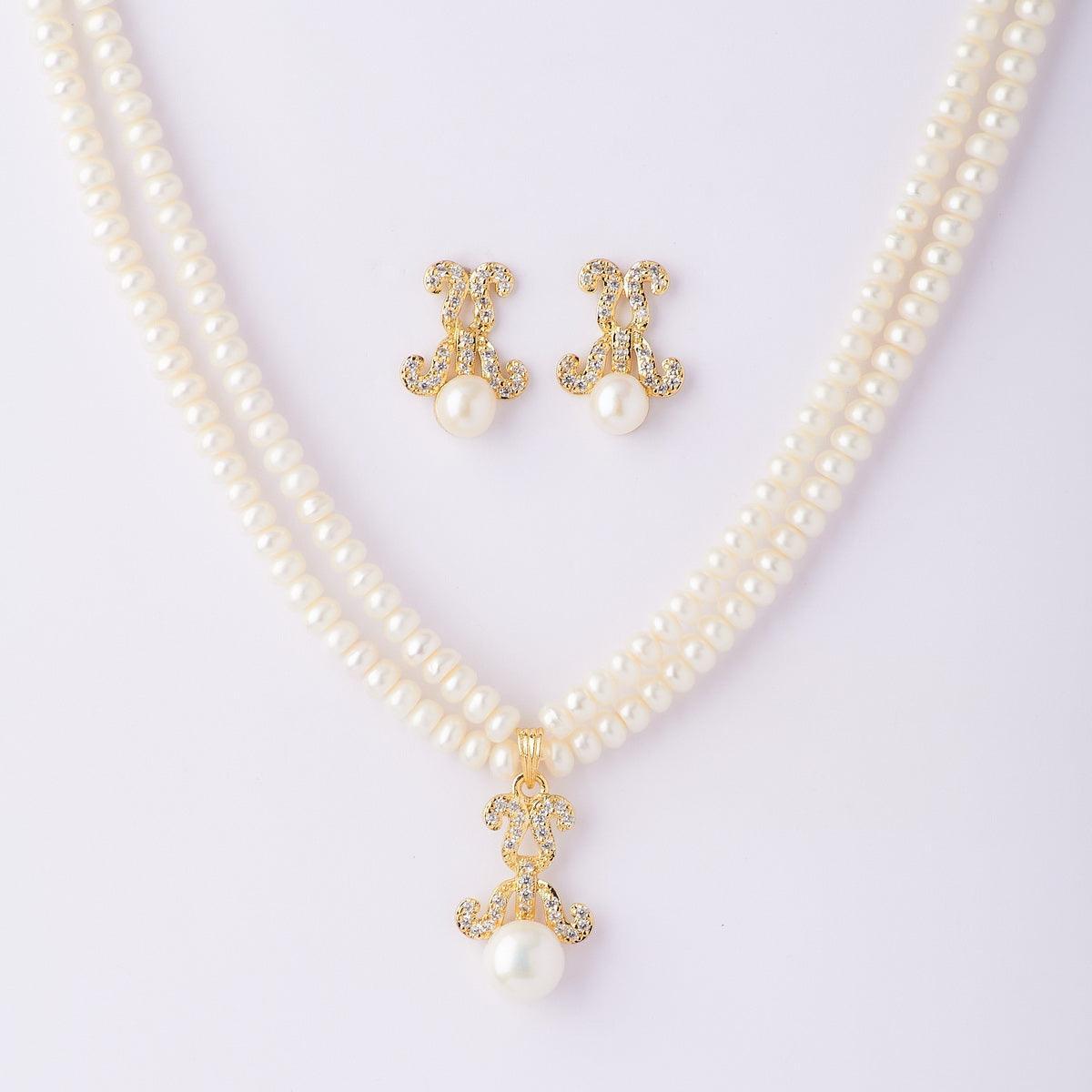 Elegant Real Pearl Necklace Set - Chandrani Pearls