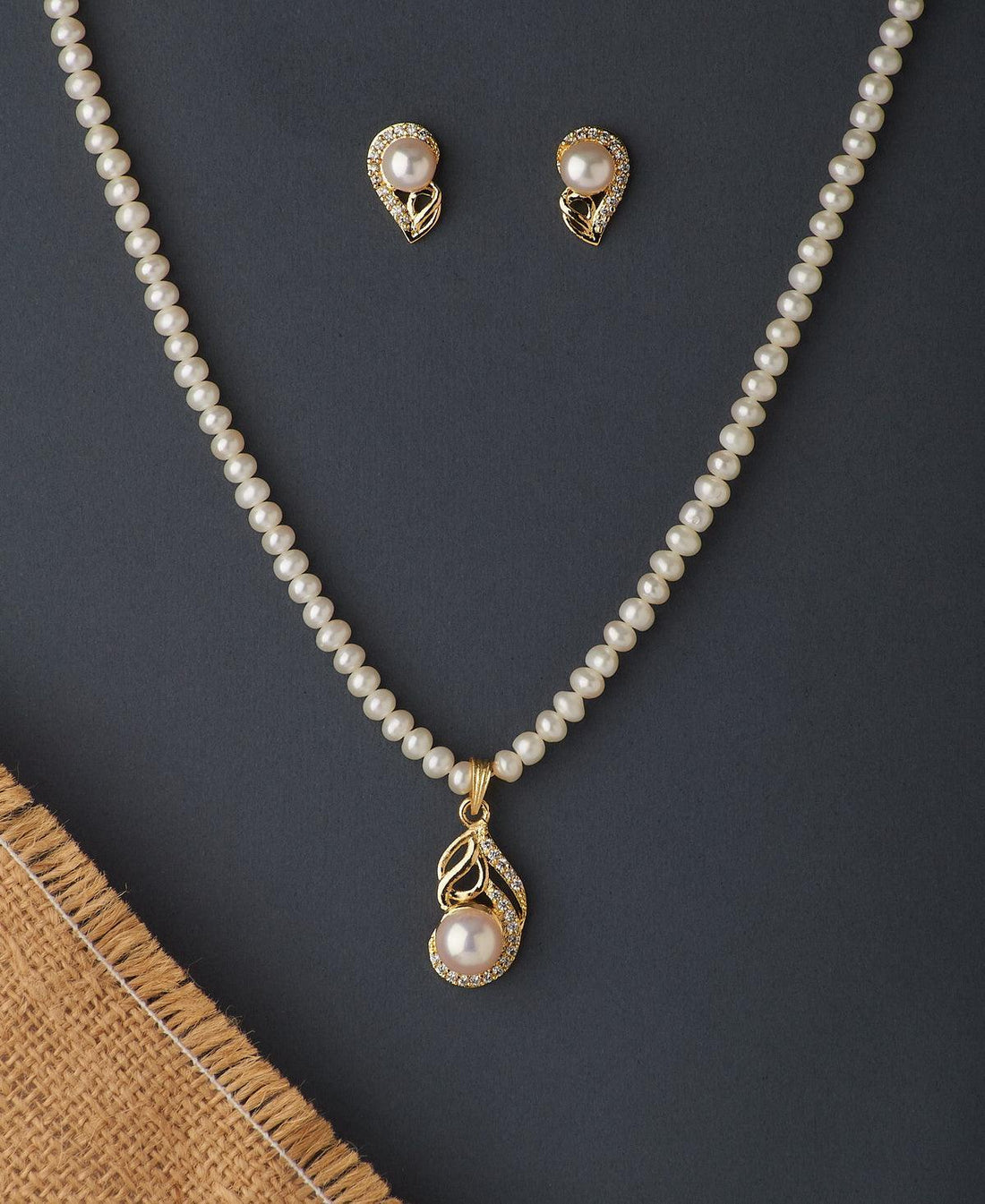 Elegant Real Pearl Necklace Set - Chandrani Pearls