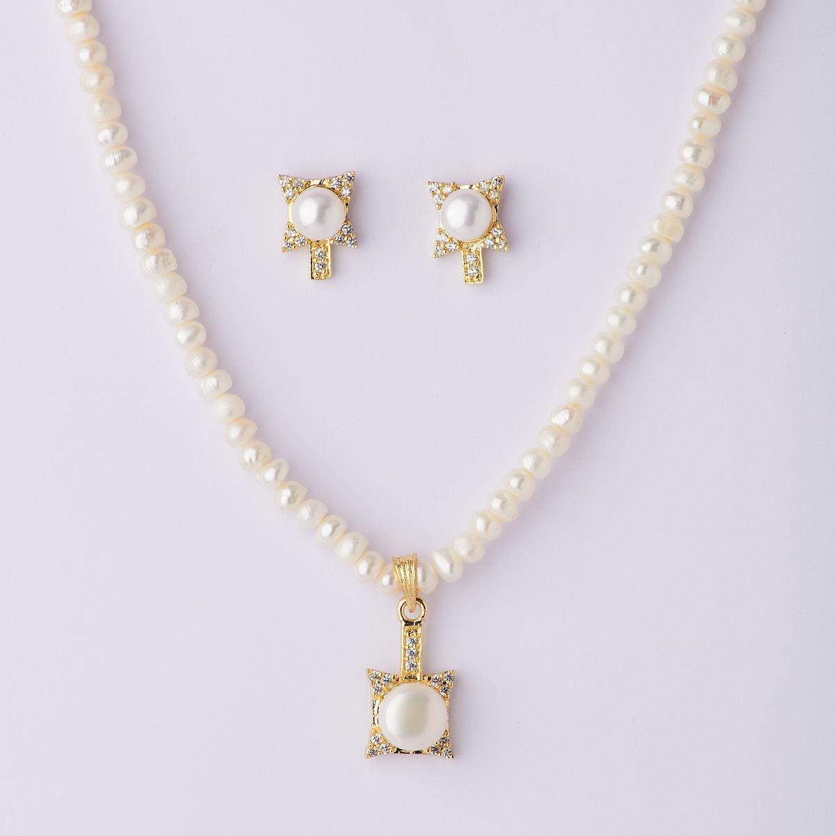 Elegant Real Pearl Necklace Set - Chandrani Pearls