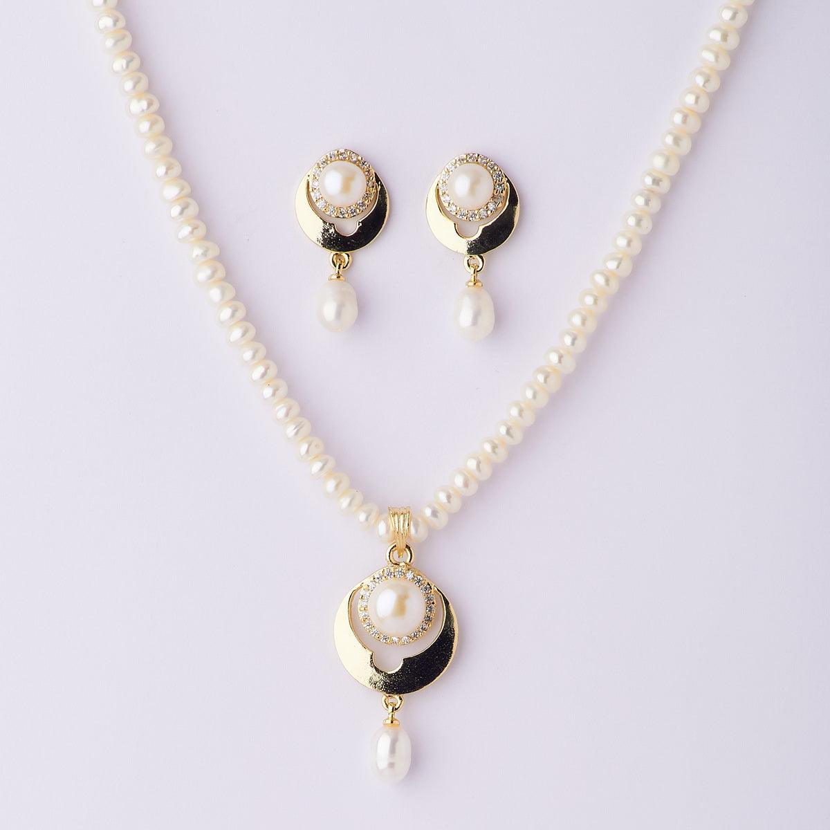 Elegant Real Pearl Necklace Set - Chandrani Pearls