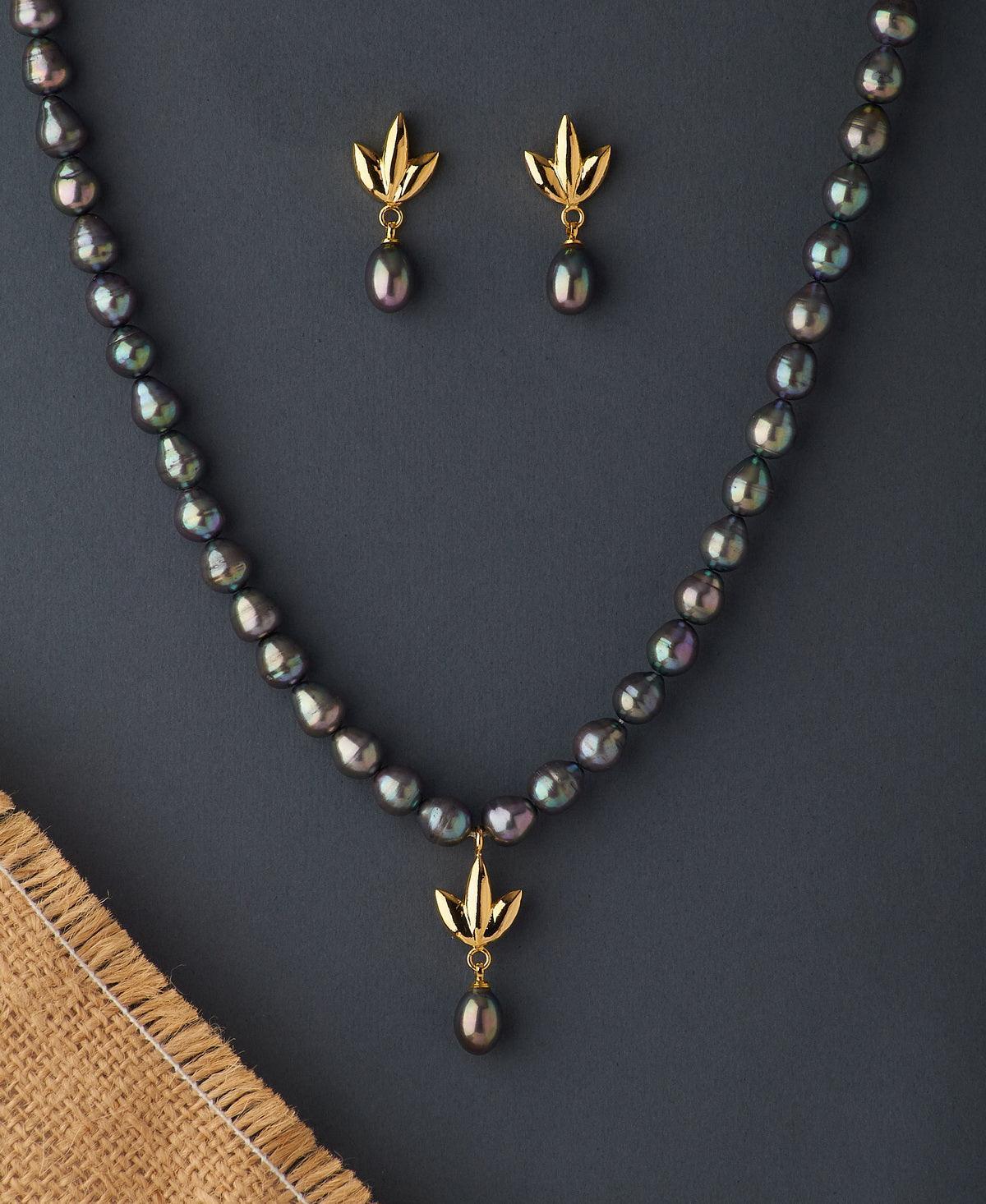 Elegant Real Pearl Necklace Set - Chandrani Pearls