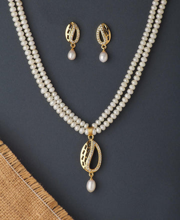 Elegant Real Pearl Necklace Set - Chandrani Pearls