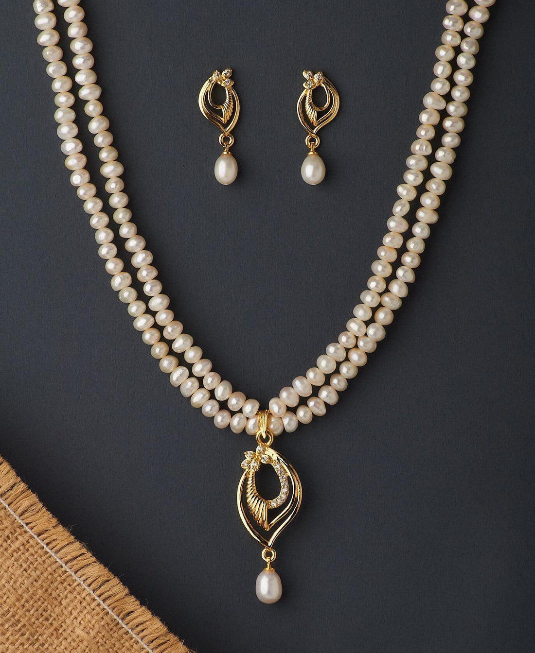 Elegant Real Pearl Necklace Set - Chandrani Pearls