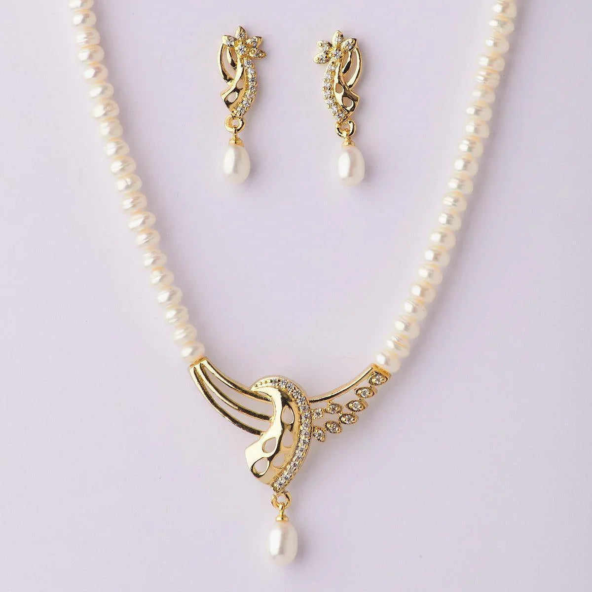 Diamond Necklace Tanishq Pearl Pendant Pearl Set By Tanishq