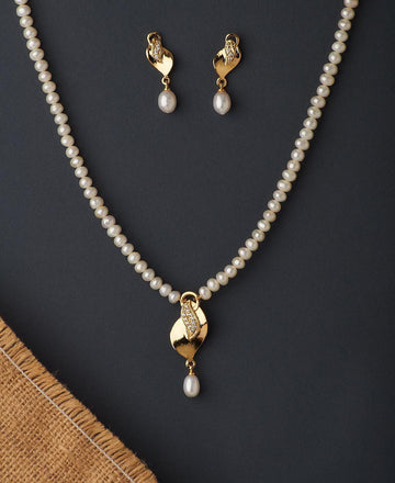 Elegant Real Pearl Necklace Set - Chandrani Pearls