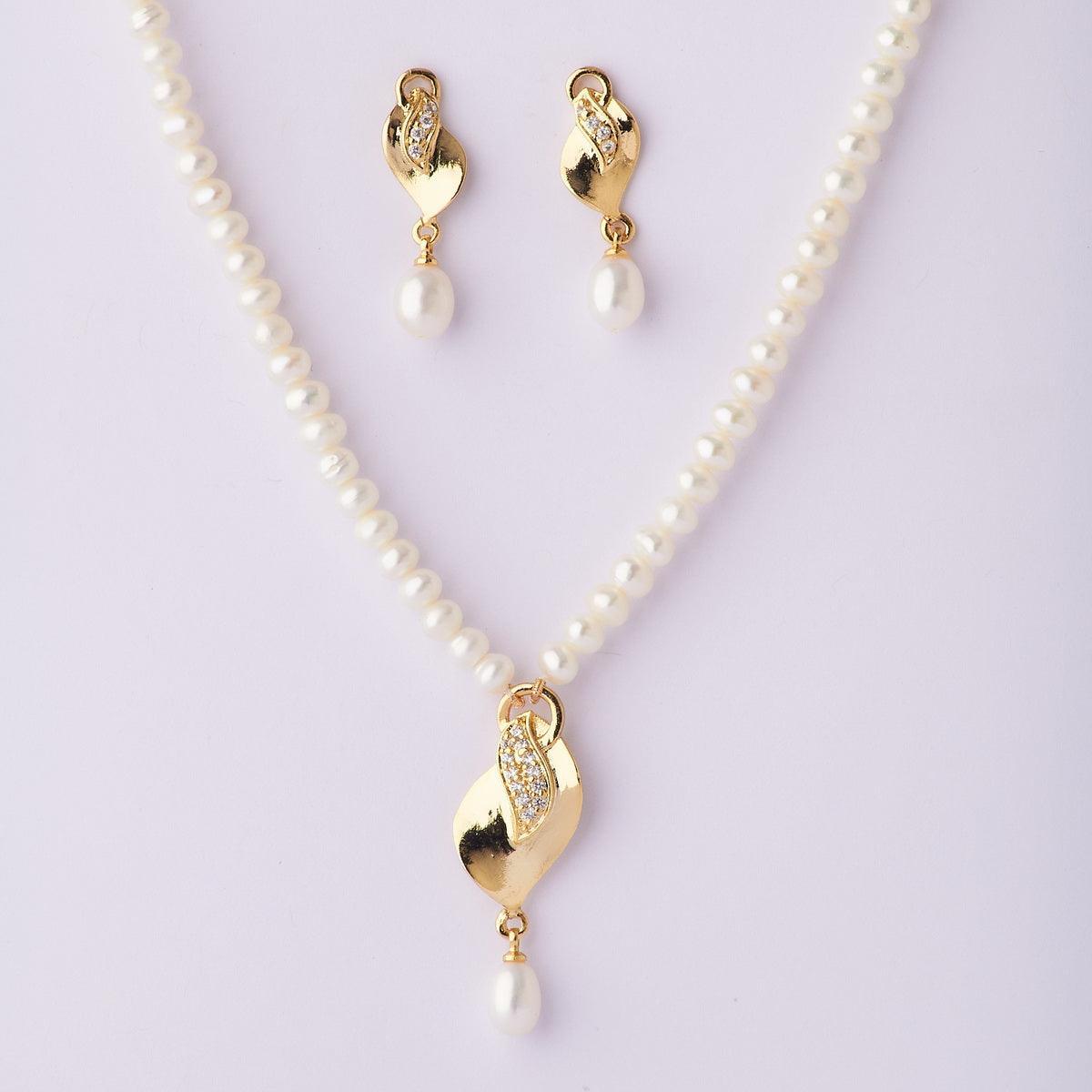 Elegant Real Pearl Necklace Set - Chandrani Pearls