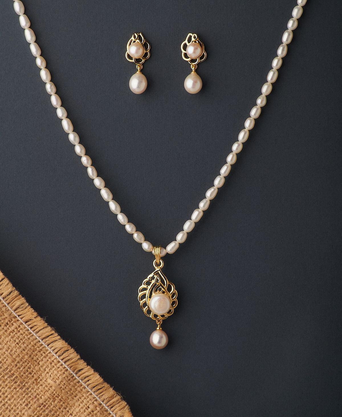 Elegant Real Pearl Necklace Set - Chandrani Pearls