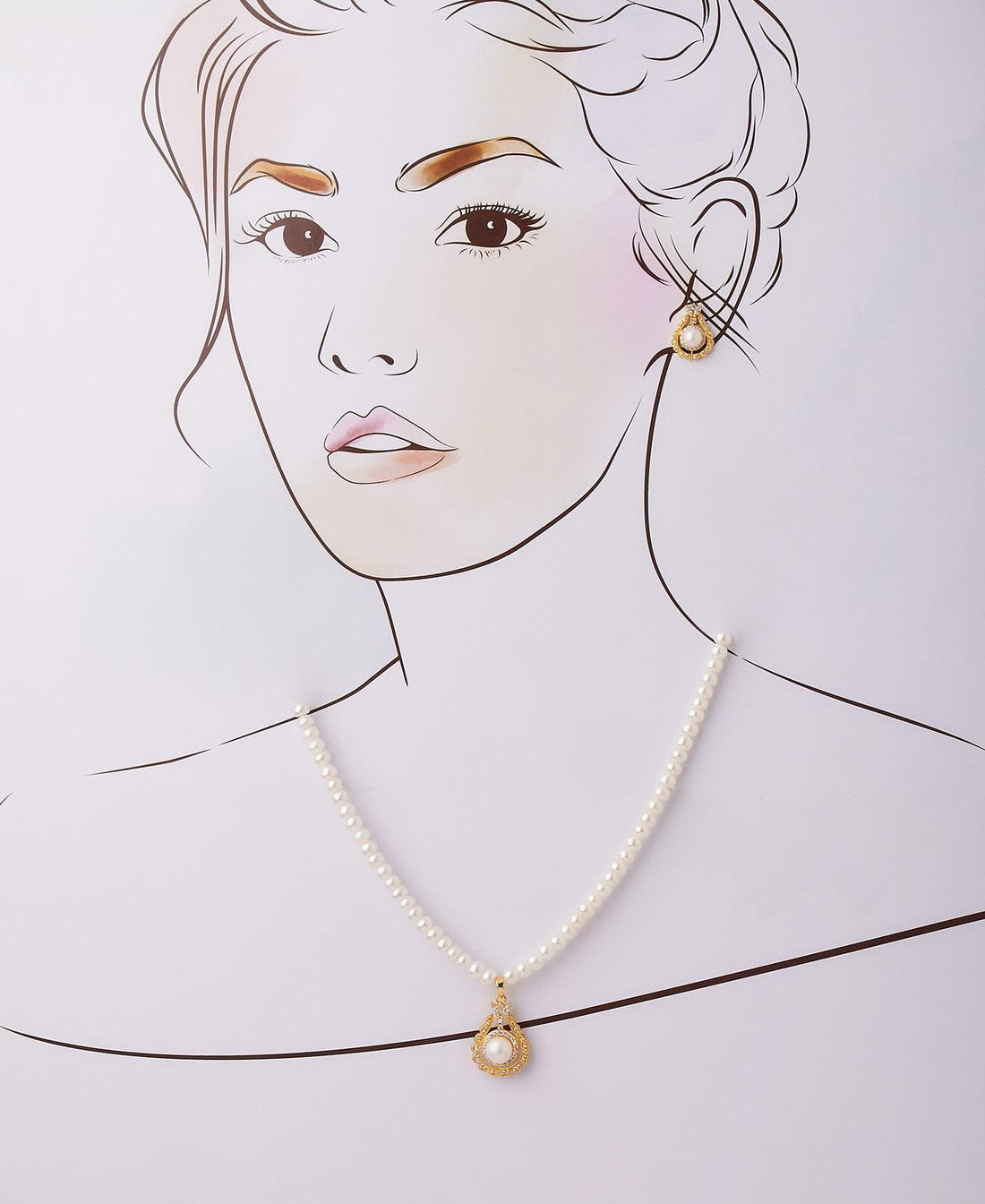 Elegant Real Pearl Necklace Set - Chandrani Pearls