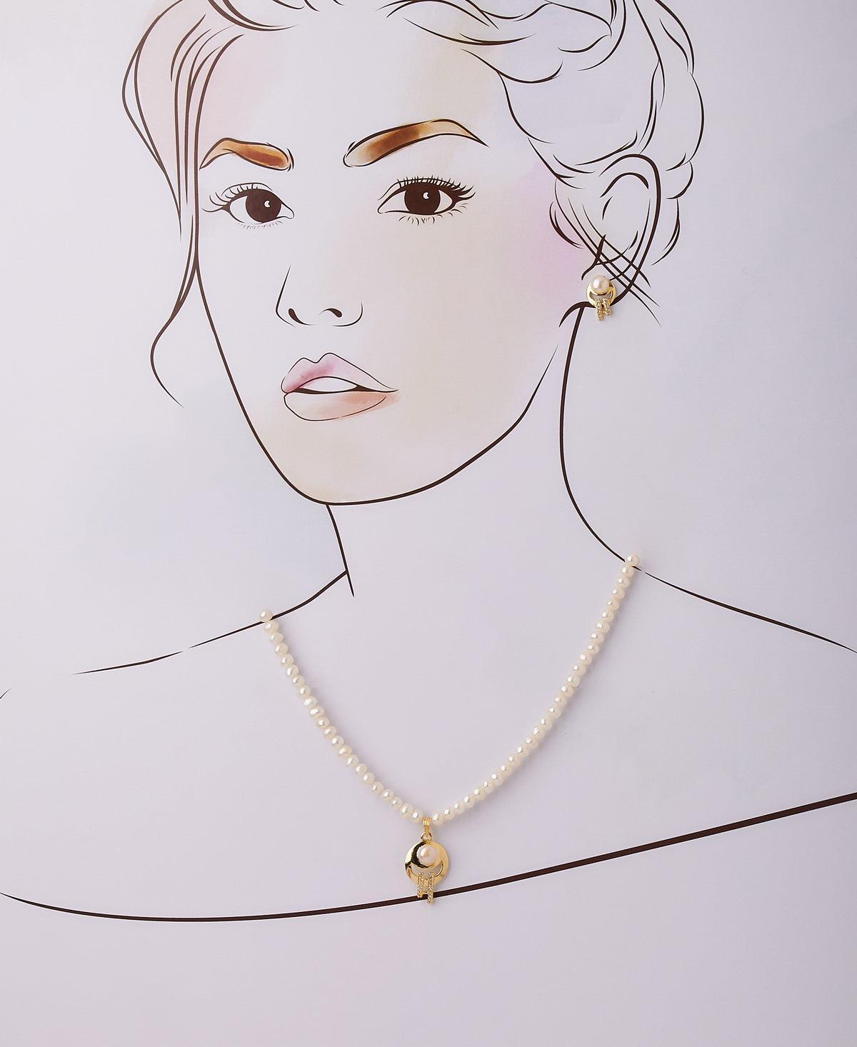 Elegant Real Pearl Necklace Set - Chandrani Pearls