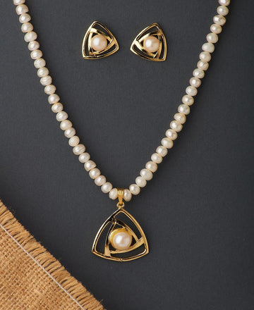 Elegant Real Pearl Necklace Set - Chandrani Pearls