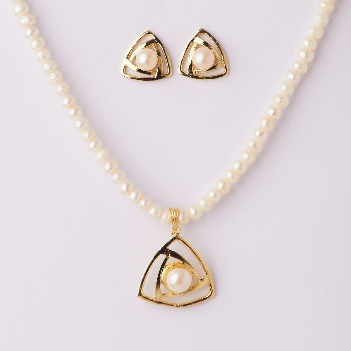 Elegant Real Pearl Necklace Set - Chandrani Pearls