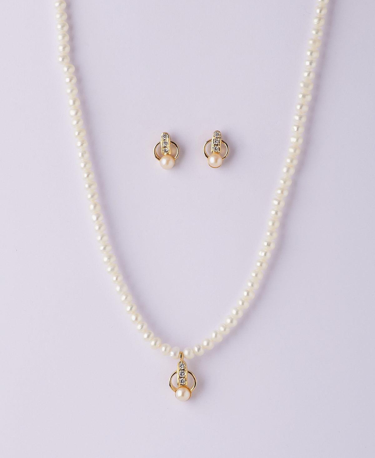 Elegant Real Pearl Necklace Set - Chandrani Pearls