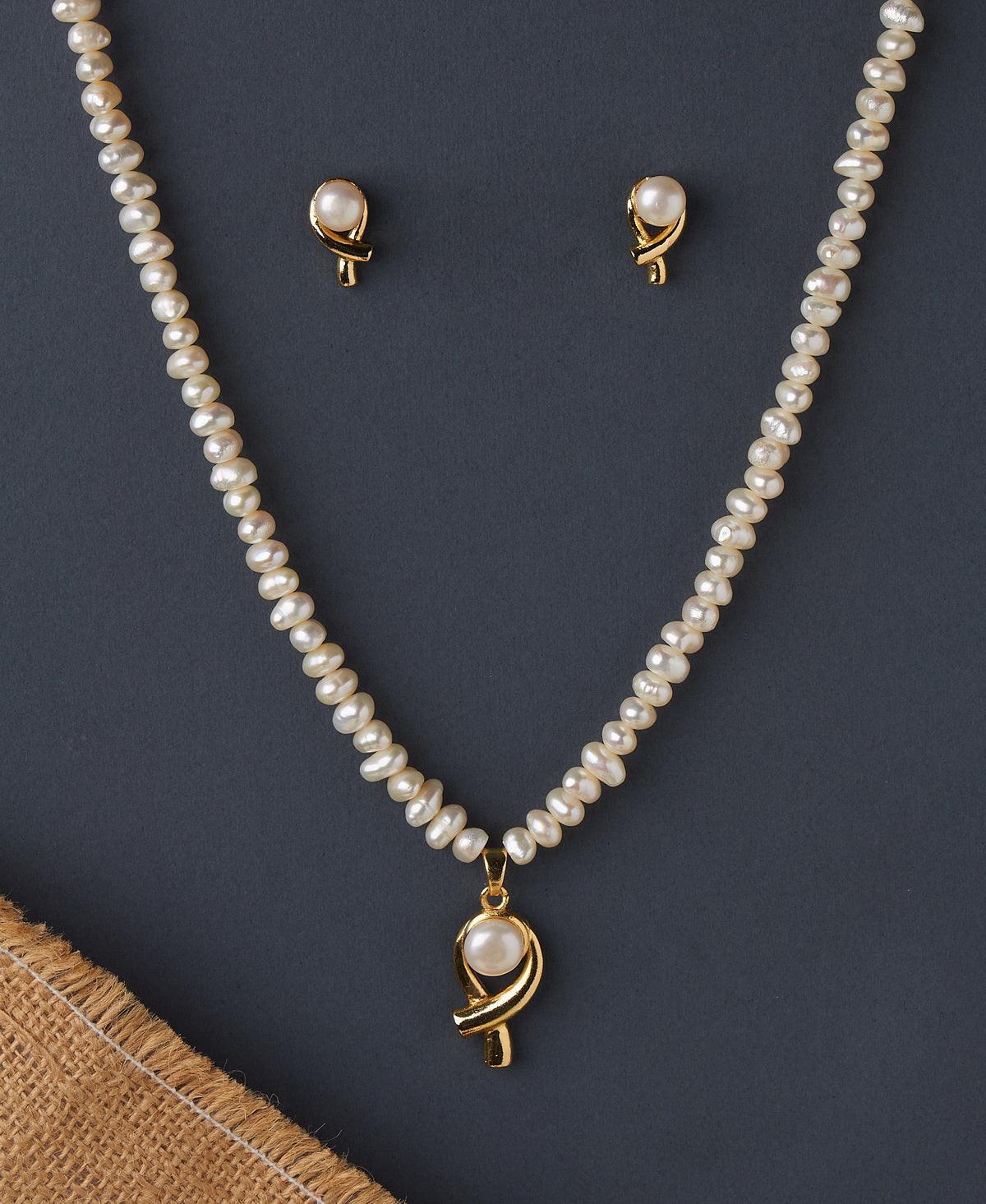 Elegant Real Pearl Necklace Set - Chandrani Pearls