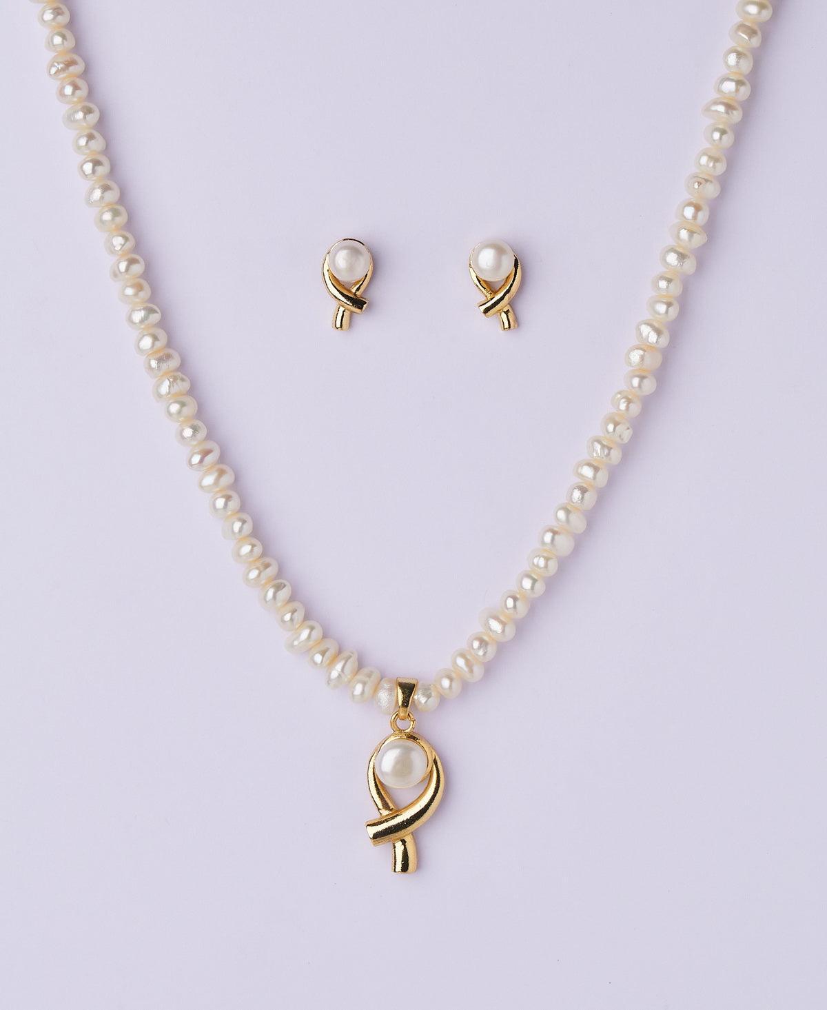 Elegant Real Pearl Necklace Set - Chandrani Pearls