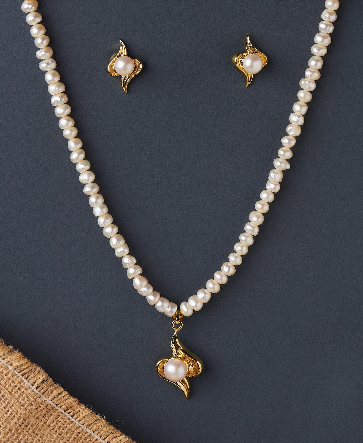 Elegant Real Pearl Necklace Set - Chandrani Pearls