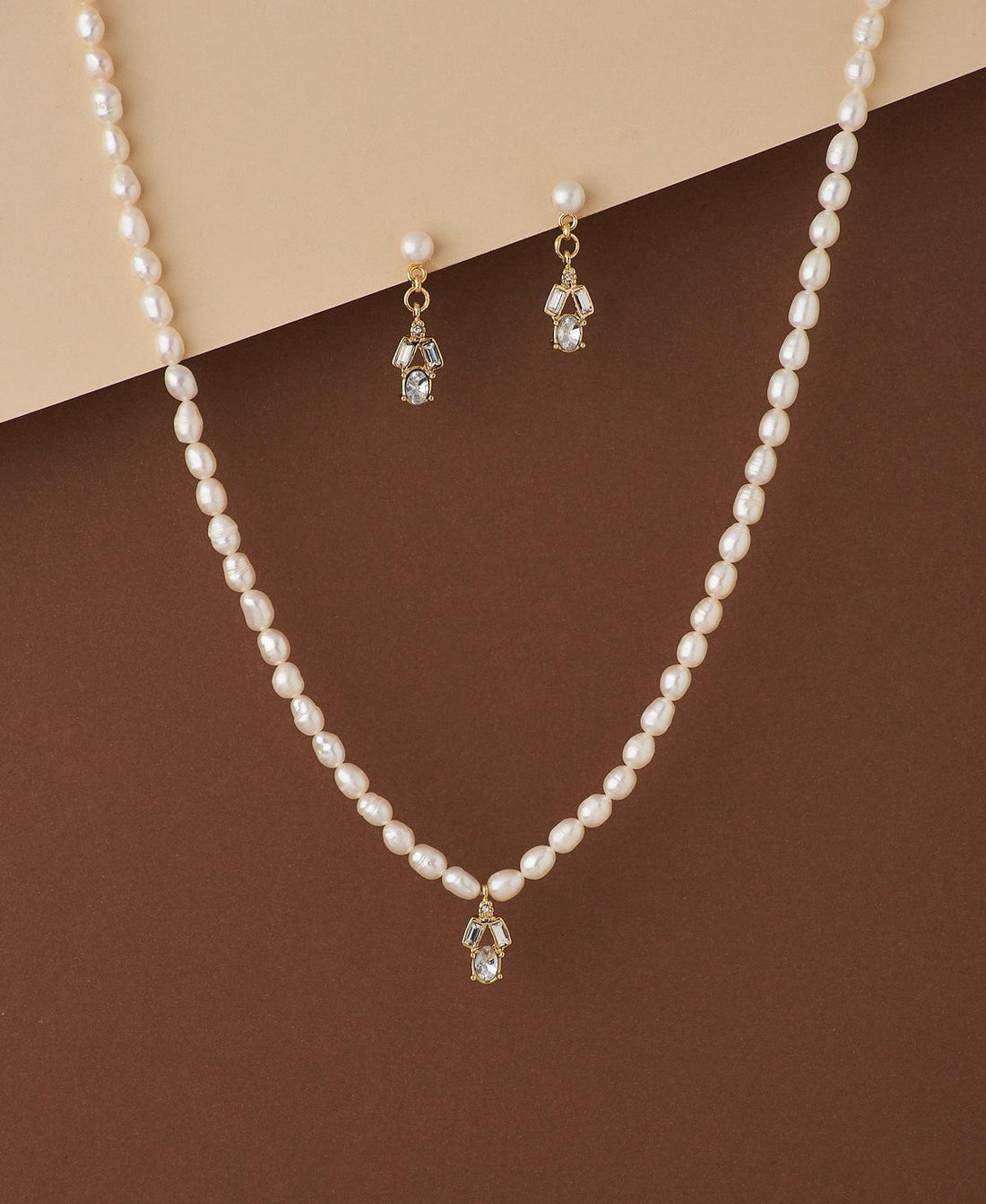Elegant Real Pearl Necklace Set - Chandrani Pearls