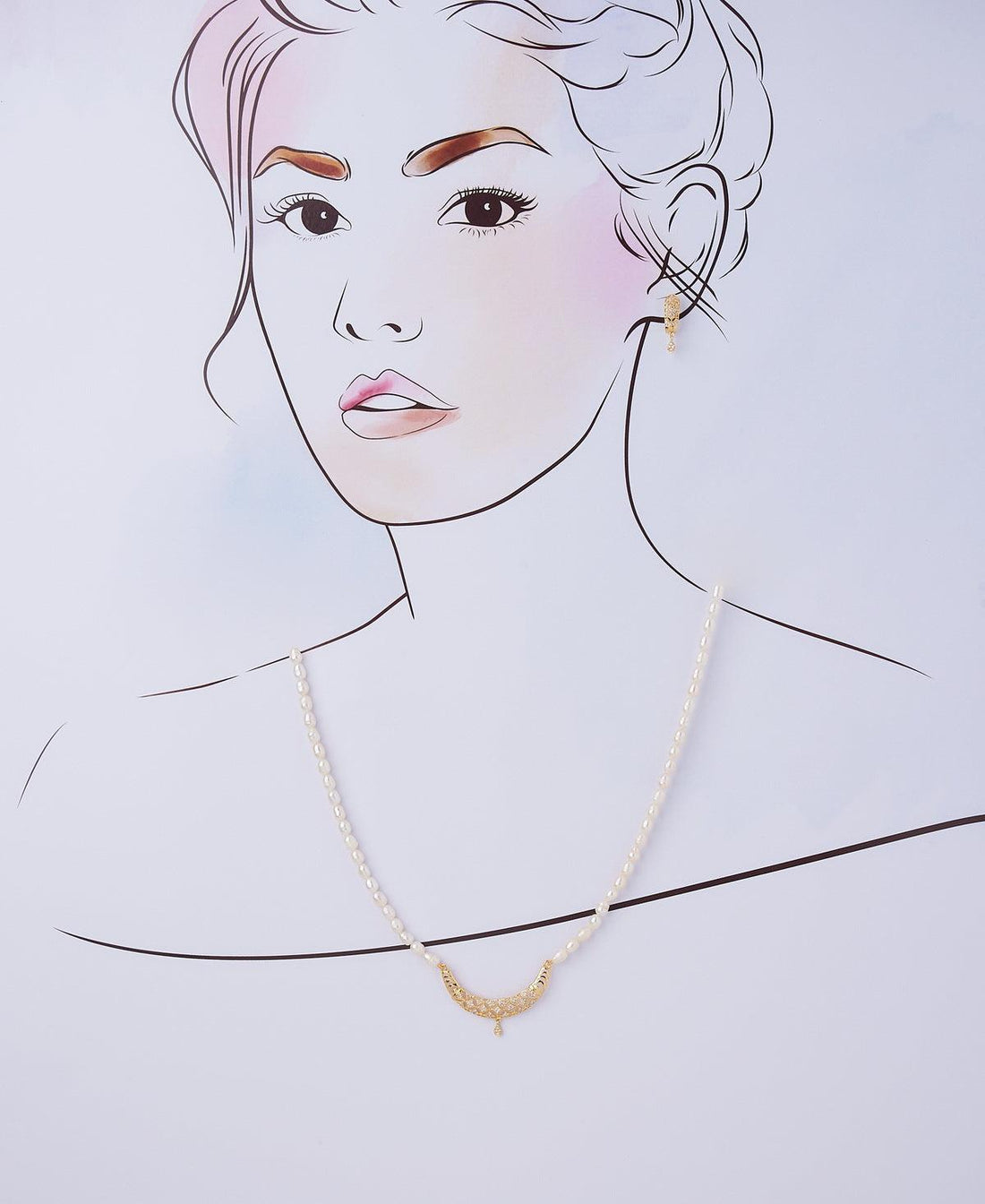 Elegant Real Pearl Necklace Set - Chandrani Pearls