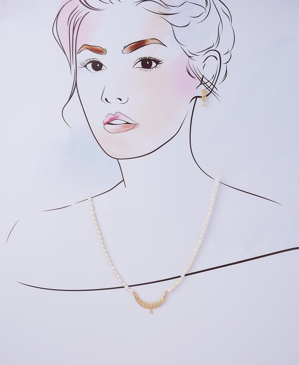 Elegant Real Pearl Necklace Set - Chandrani Pearls