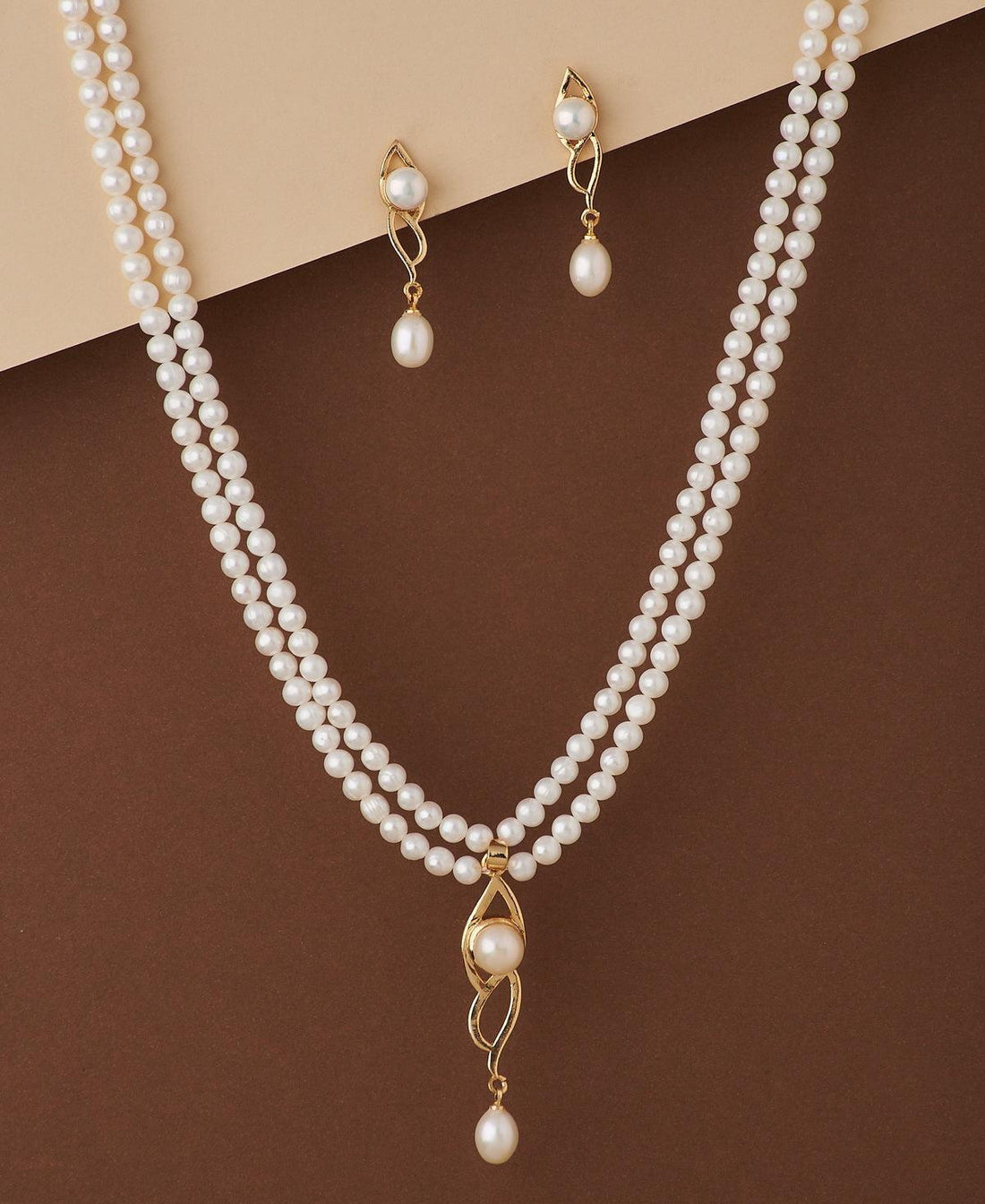 Elegant Real Pearl Necklace Set - Chandrani Pearls