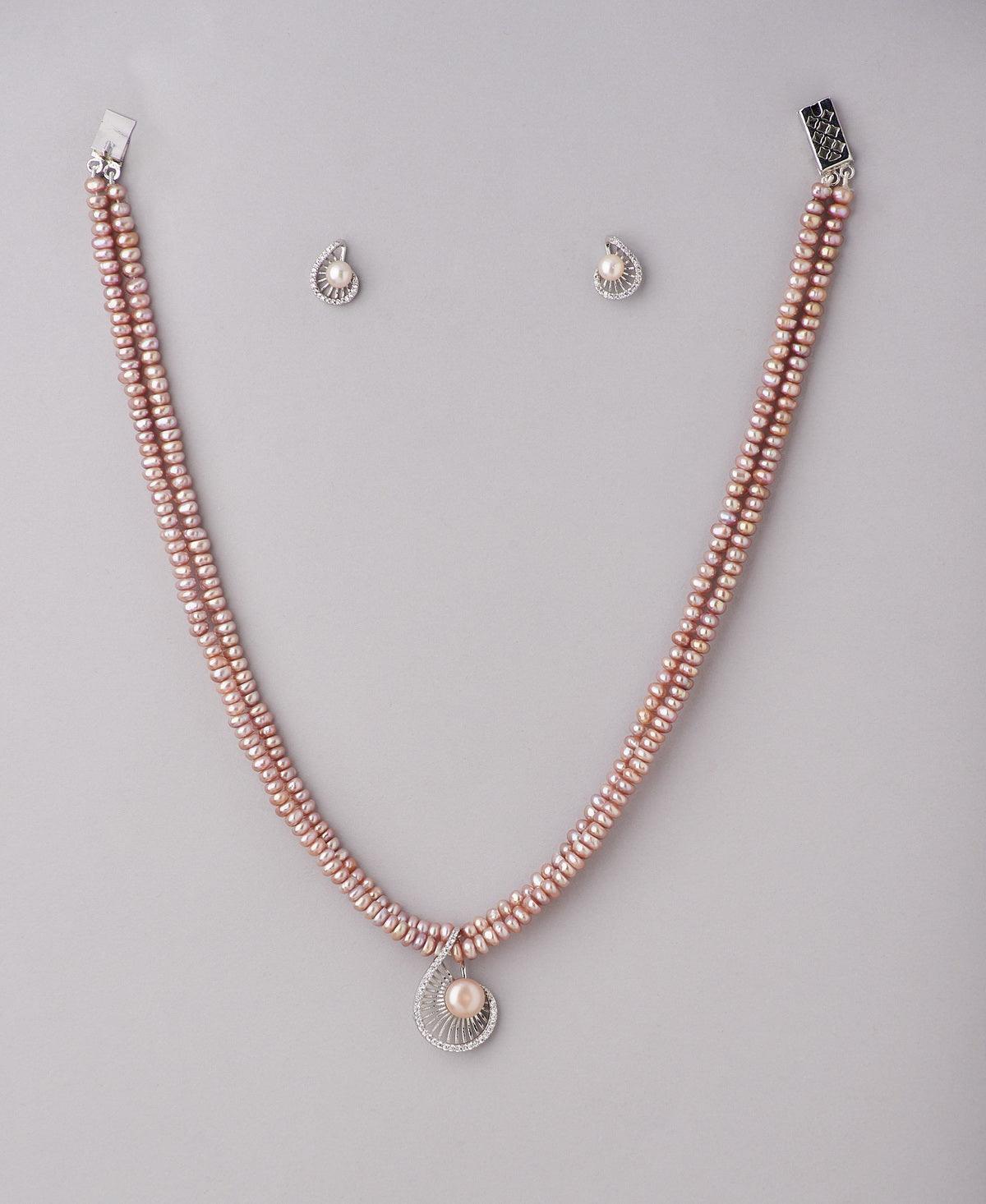 Elegant Real Pearl Necklace Set - Chandrani Pearls
