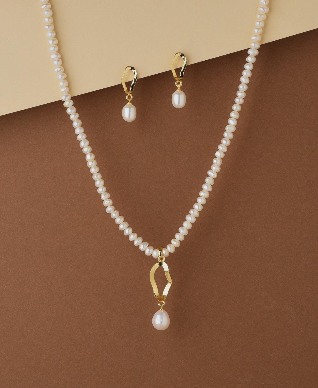 Elegant Real Pearl Necklace Set - Chandrani Pearls