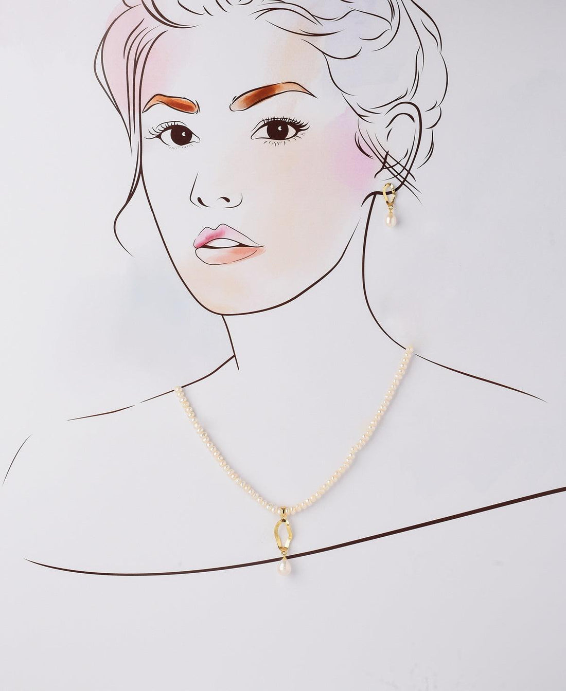 Elegant Real Pearl Necklace Set - Chandrani Pearls
