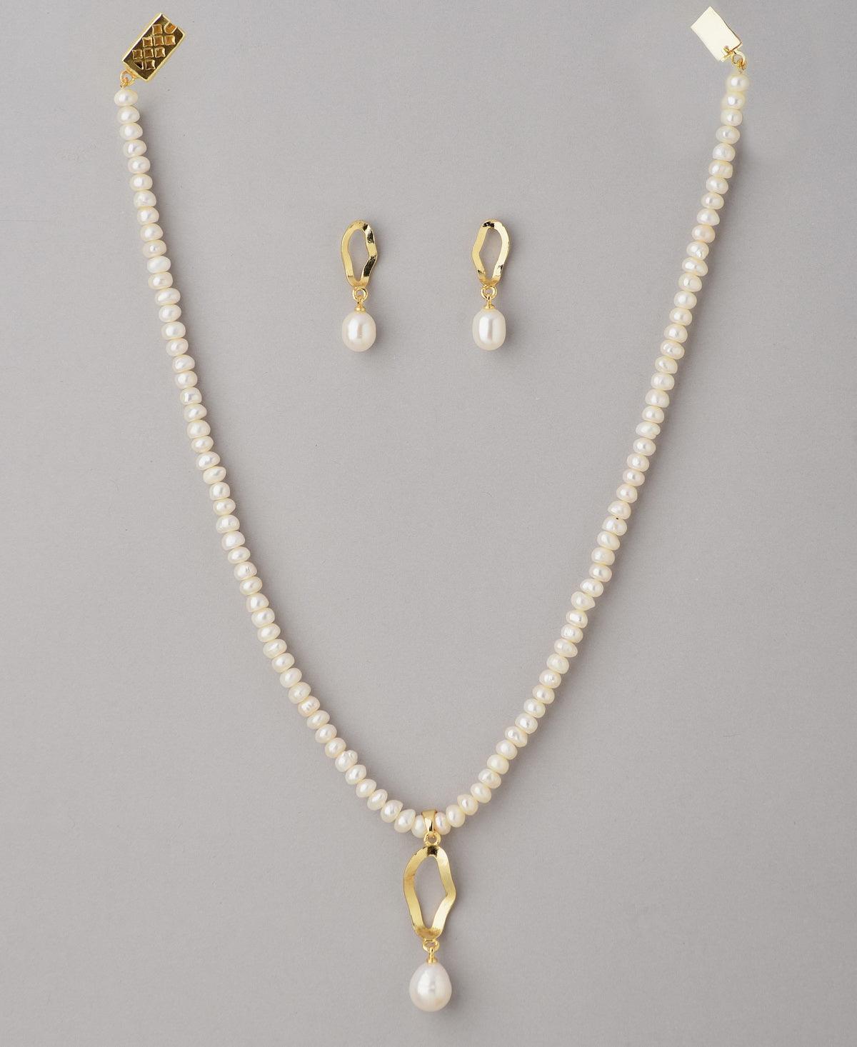 Elegant Real Pearl Necklace Set - Chandrani Pearls