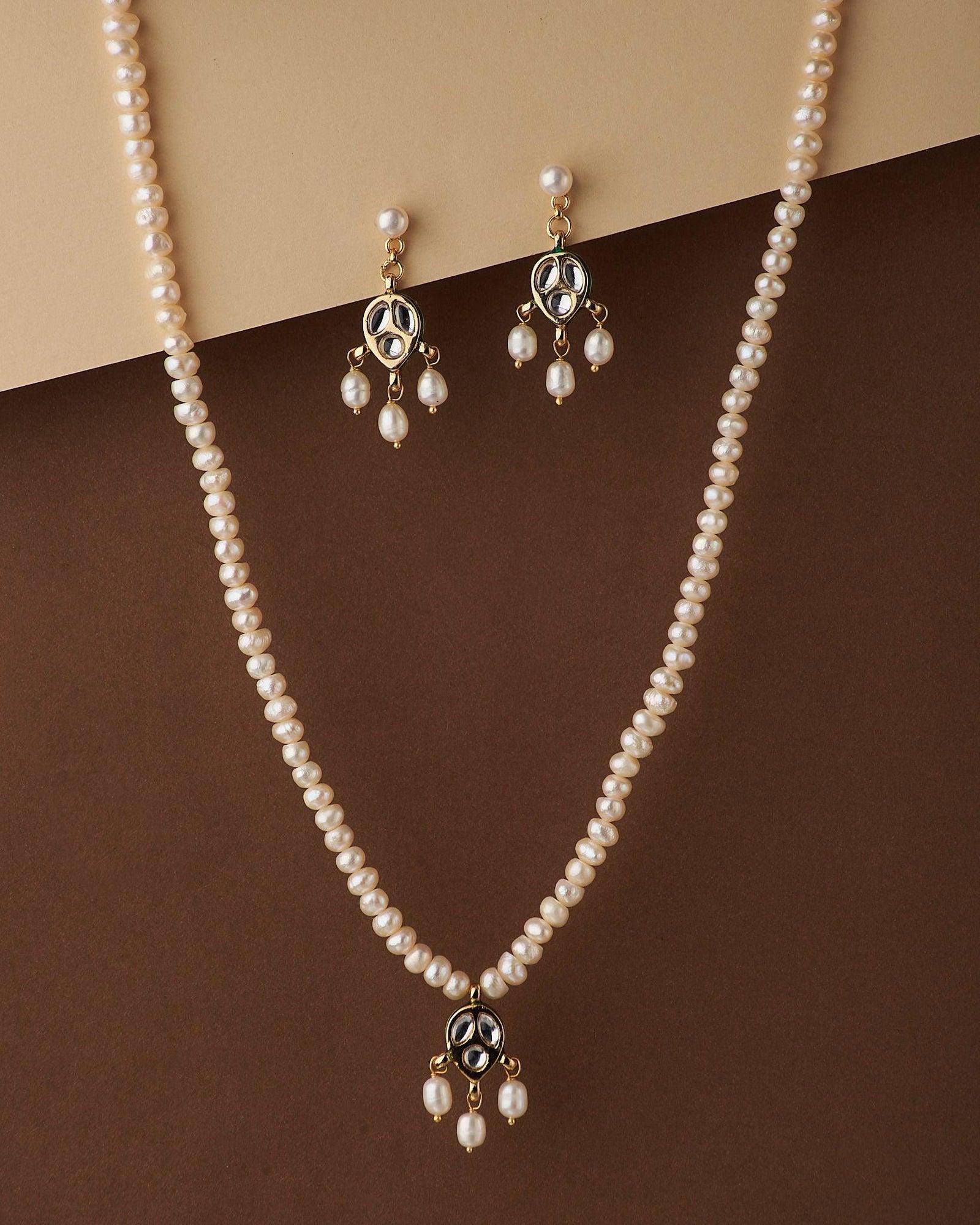 Elegant Real Pearl Necklace Set - Chandrani Pearls