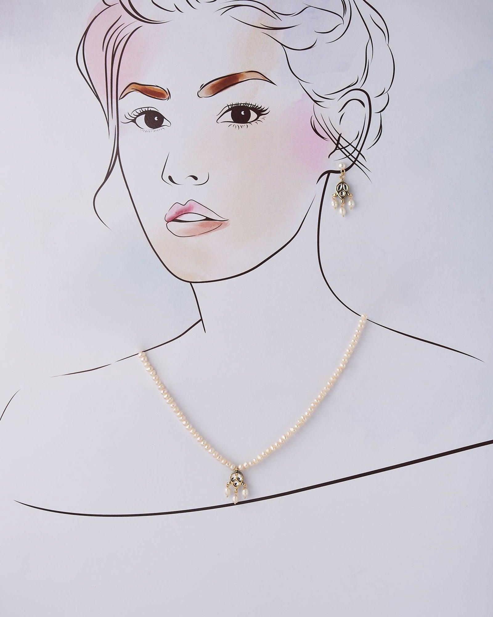 Elegant Real Pearl Necklace Set - Chandrani Pearls