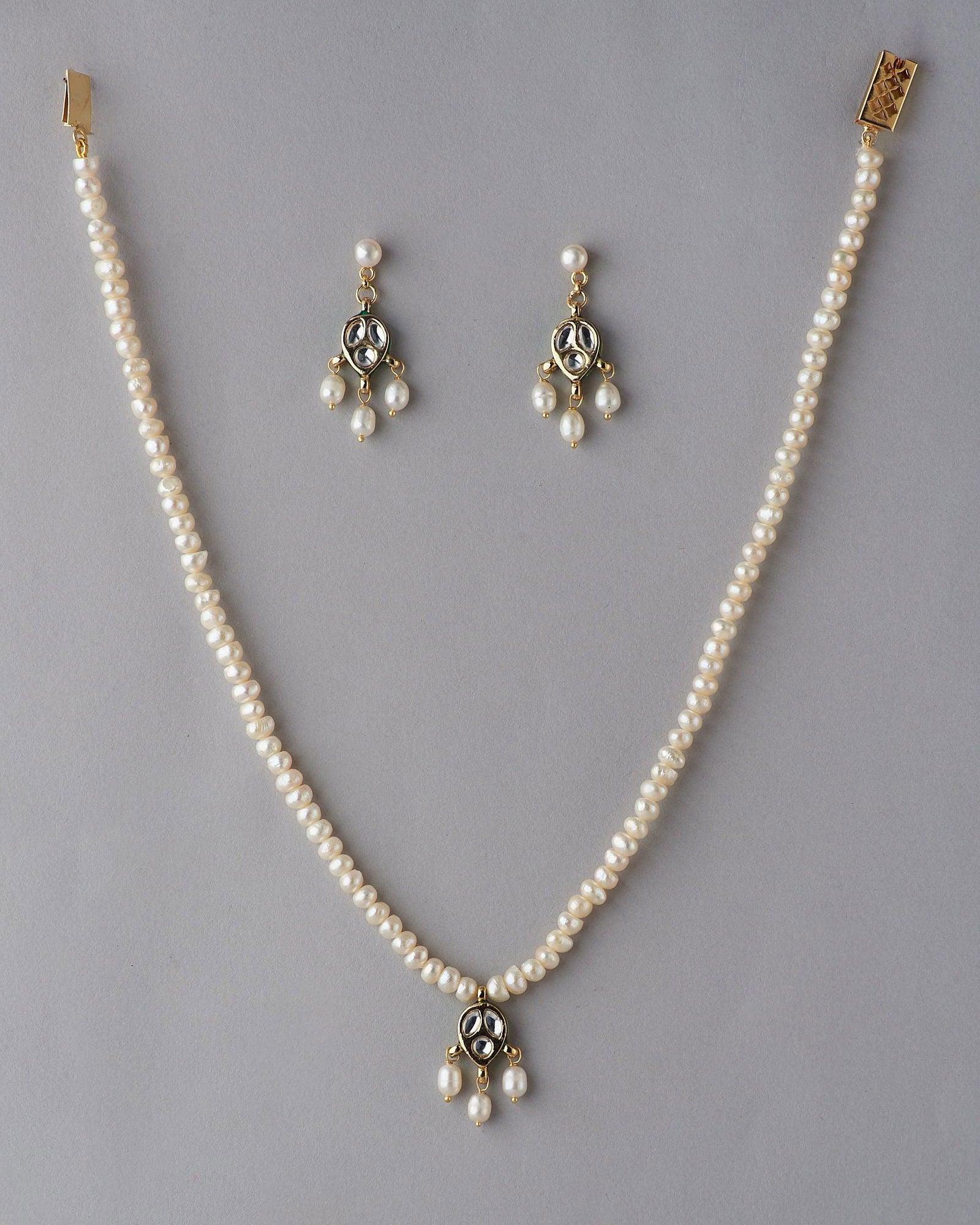 Elegant Real Pearl Necklace Set - Chandrani Pearls