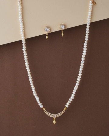 Elegant Real Pearl Necklace Set - Chandrani Pearls