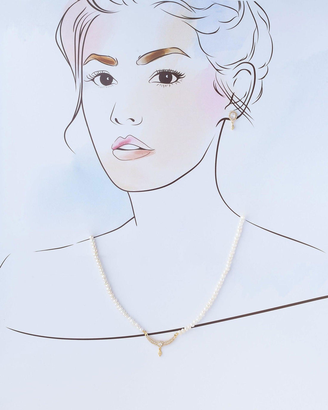 Elegant Real Pearl Necklace Set - Chandrani Pearls
