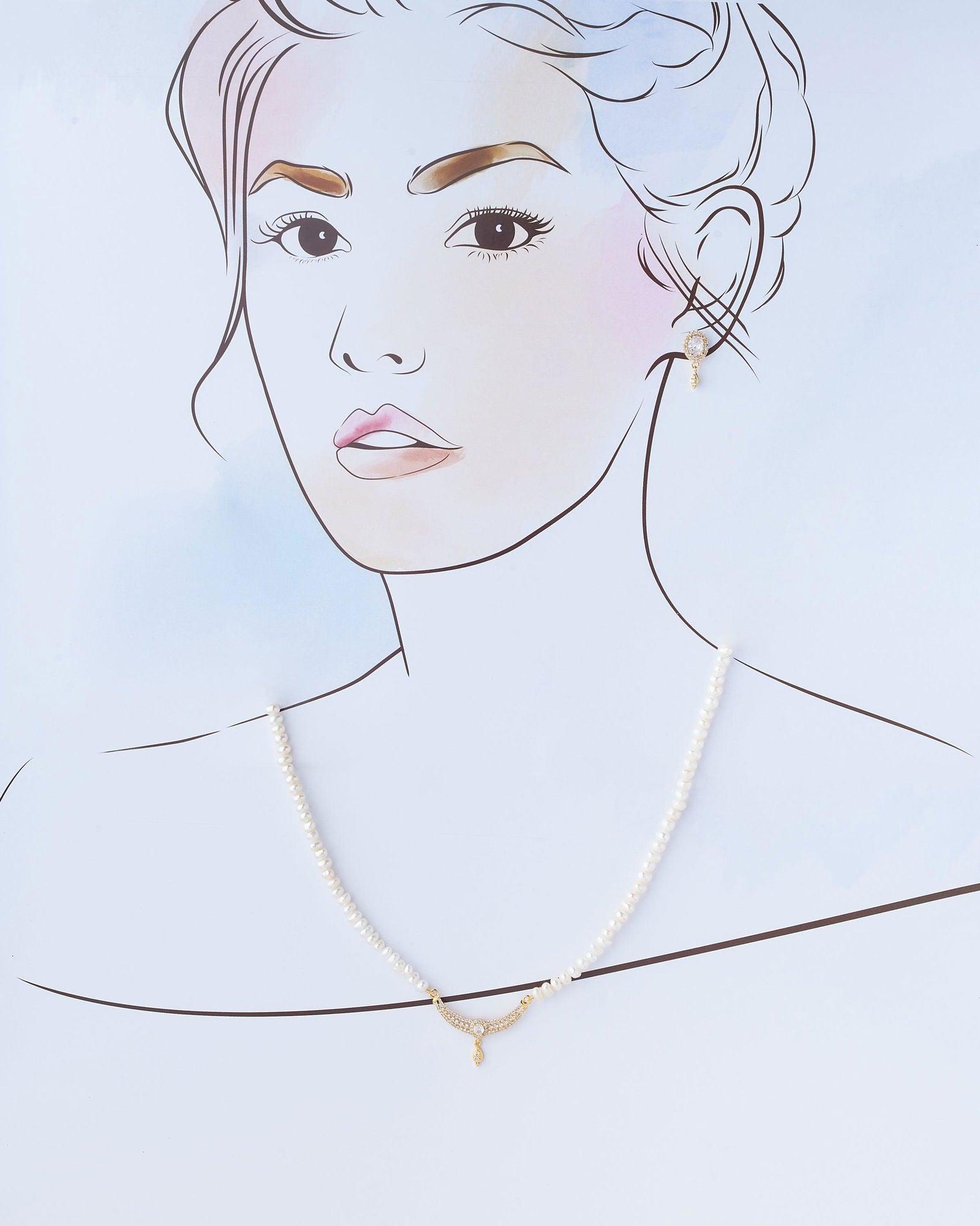 Elegant Real Pearl Necklace Set - Chandrani Pearls
