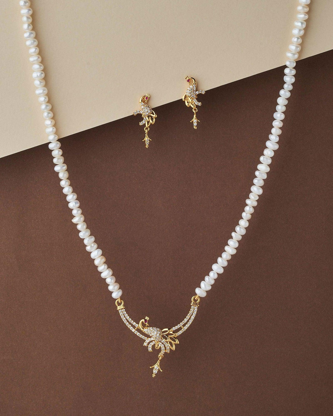 Elegant Real Pearl Necklace Set - Chandrani Pearls