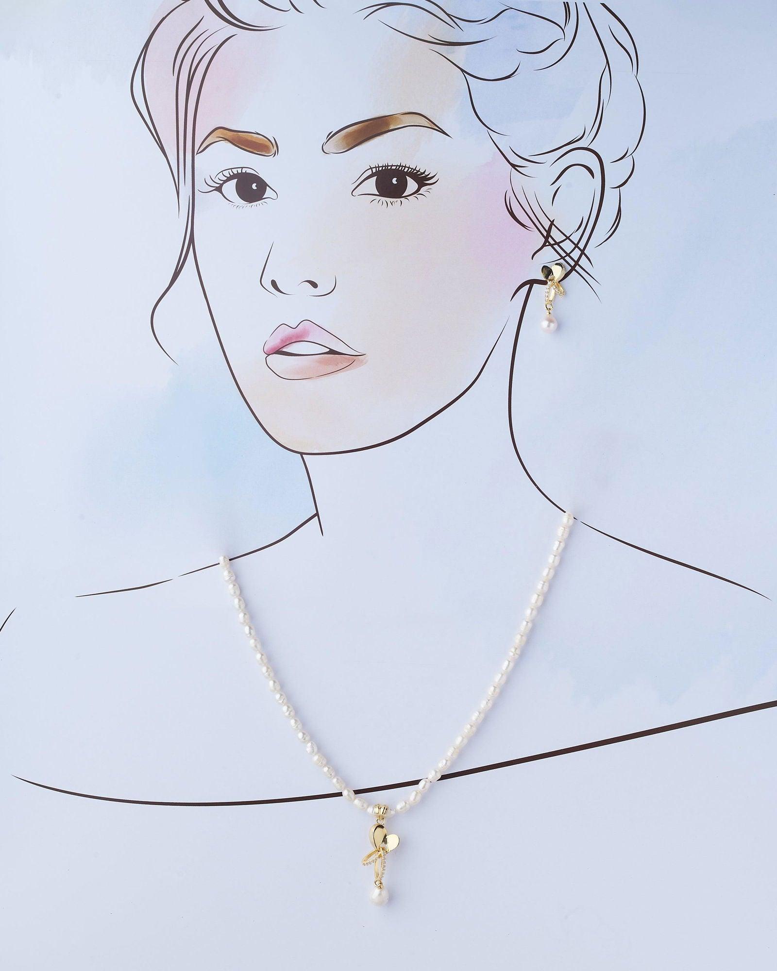 Elegant Real Pearl Necklace Set - Chandrani Pearls