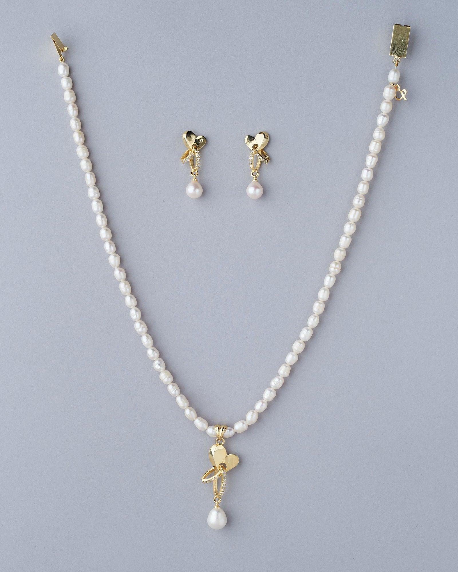 Elegant Real Pearl Necklace Set - Chandrani Pearls