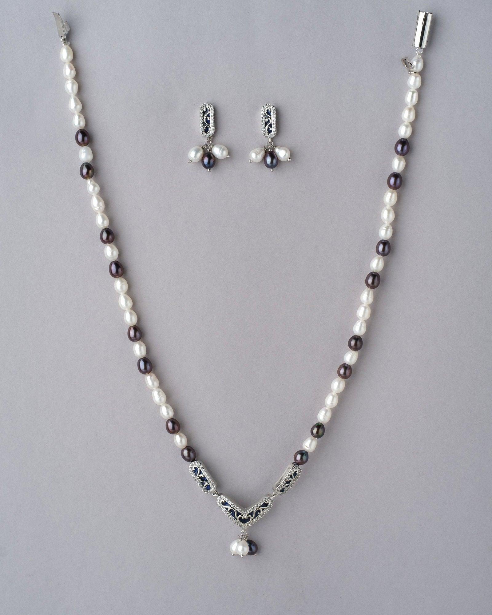 Elegant Real Pearl Necklace Set - Chandrani Pearls